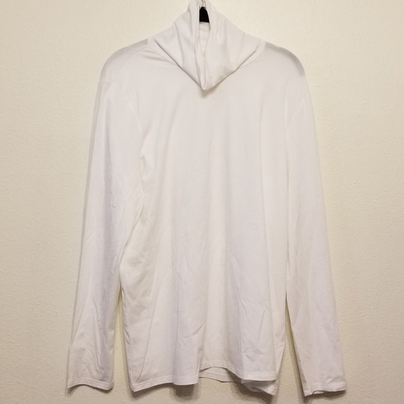 J.Jill pure jill white relaxed pima turtleneck - Picture 2 of 7